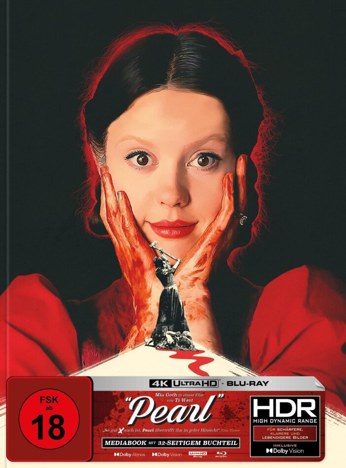 Pearl (2022) Cover A, Limited Edition, Mediabook, 4K Ultra HD + Blu-ray