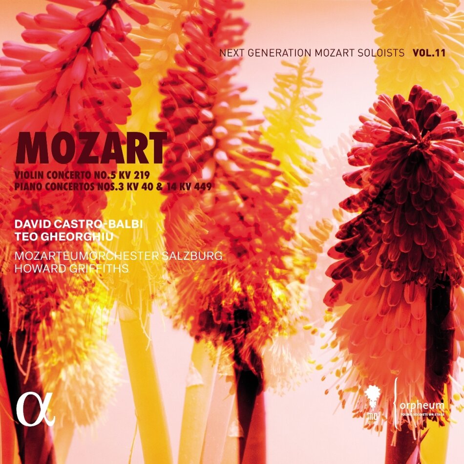 Wolfgang Amadeus Mozart (1756-1791), Howard Griffiths, David Castro-Balbi, Teo Gheorghiu & Mozarteum Orchester Salzburg - Violin Concerto No. 5, Kv 219 Piano Concertos Nos 3 & 14