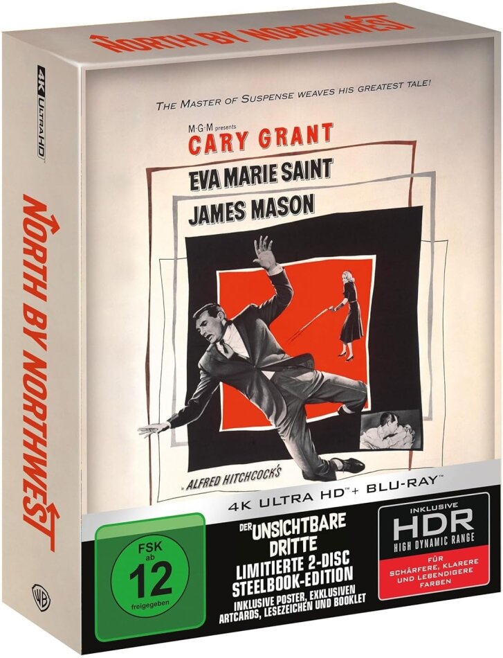 Der unsichtbare Dritte (1959) Schuber, Ultimate Collector's Edition, Limited Edition, Steelbook, 4K Ultra HD + Blu-ray