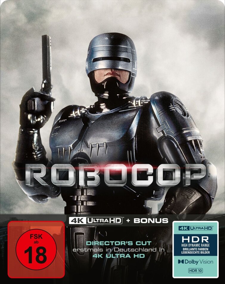 RoboCop (1987) Director's Cut, Limited Edition, Steelbook, 4K Ultra HD + Blu-ray