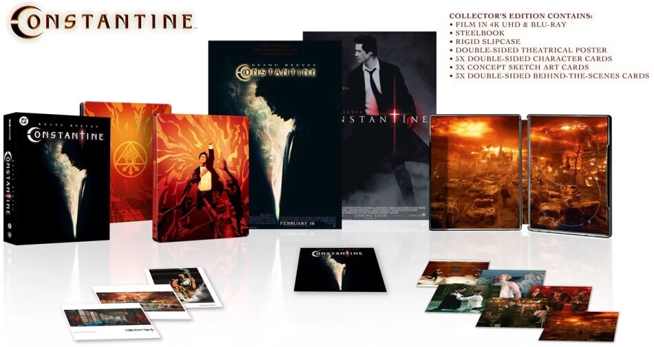 Constantine (2005) Schuber, 20th Anniversary Collector's Edition, Limited Edition, Steelbook, 4K Ultra HD + Blu-ray