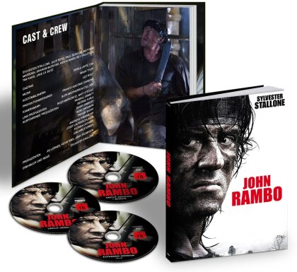 John Rambo (2008) (Extended Edition, Limited Edition, Mediabook, Uncut, 4K Ultra HD + 2 Blu-rays)