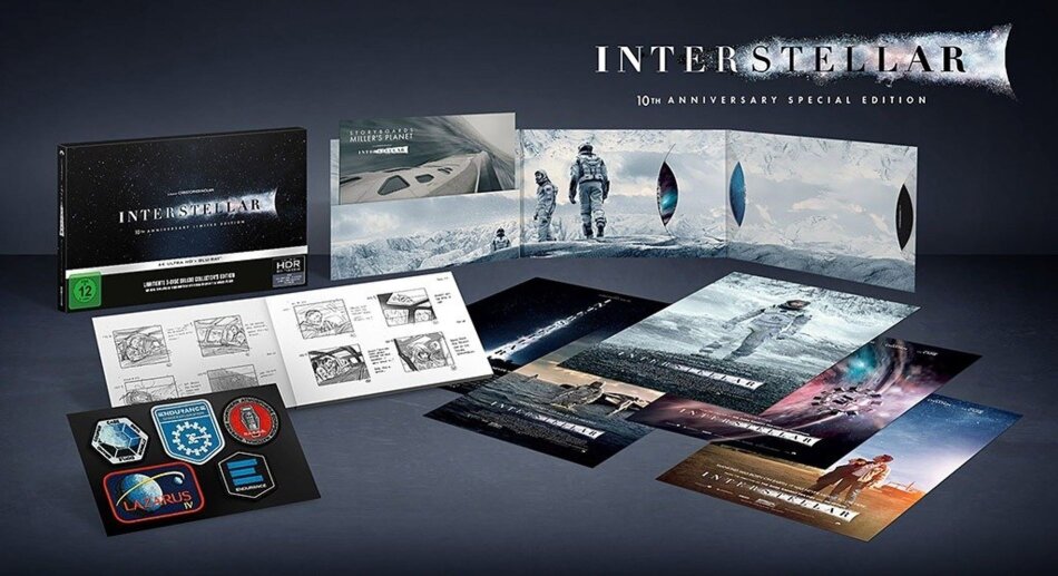 Interstellar (2014) 10th Anniversary Edition, Deluxe Edition, Limited Collector's Edition, Steelbook, 4K Ultra HD + 2 Blu-rays