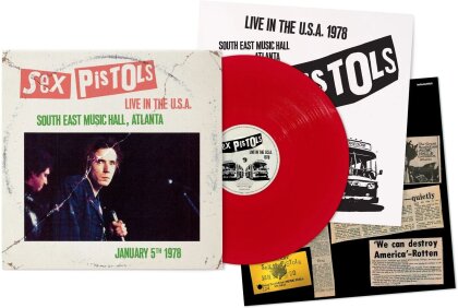 Sex Pistols - Live In The USA 1978 - Atlanta (Red Vinyl, LP)
