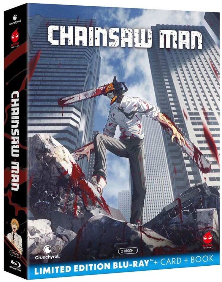 Chainsaw Man - Stagione 1 + Card, + Book, Édition Limitée, 2 Blu-ray