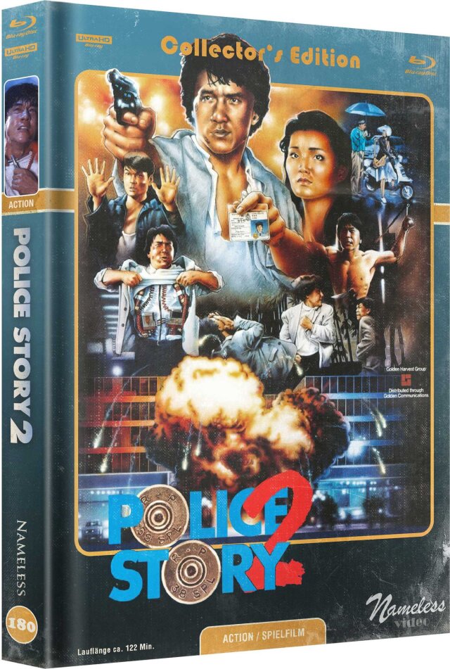 Police Story 2 (1988) Cover B, Limited Collector's Edition, Mediabook, 4K Ultra HD + Blu-ray