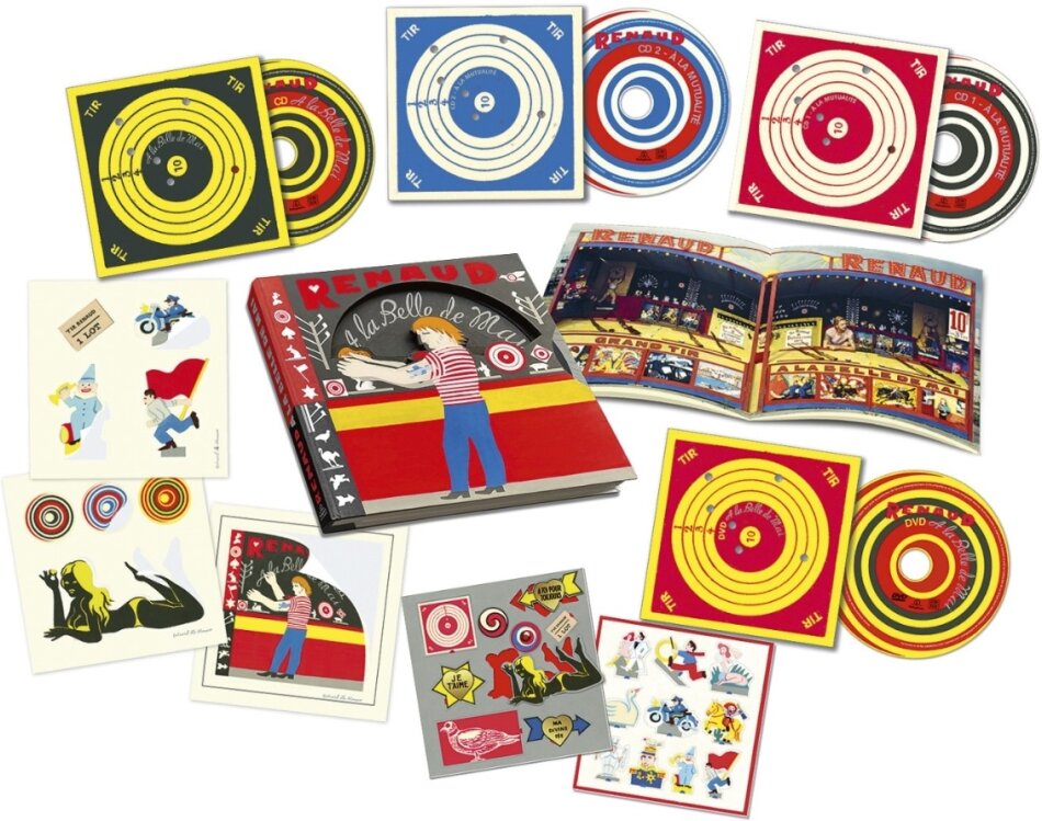 Renaud - A La Belle De Mai 2024 Reissue, Boxset, Warner, 30th Anniversary Edition, 2 LPs + DVD + 3 CDs