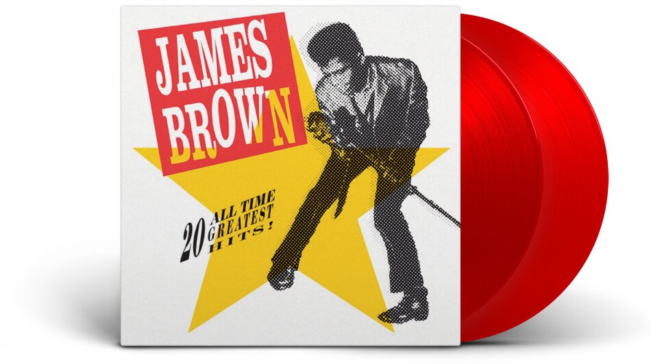 James Brown - 20 All Time Greatest Hits 2024 Reissue, Limited Edition, Red Vinyl, 2 LPs