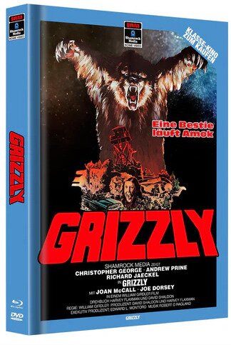 Grizzly (1976) Cover B, Limited Edition, Mediabook, Blu-ray + DVD