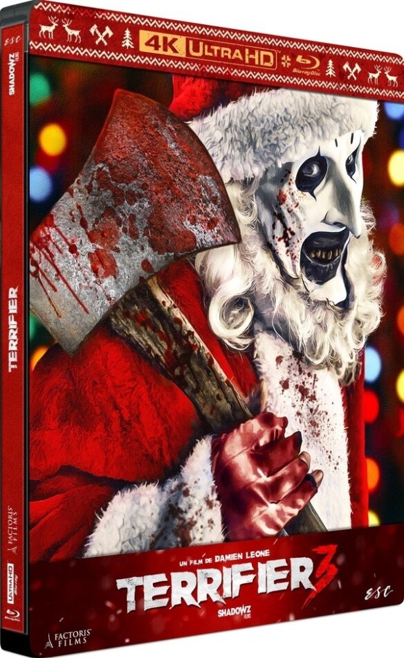 Terrifier 3 (2024) Limited Edition, Steelbook, 4K Ultra HD + Blu-ray