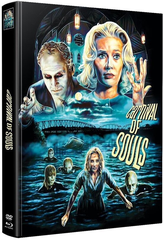 Carnival of Souls (1962) Wattiert, Limited Edition, Mediabook, Blu-ray + DVD