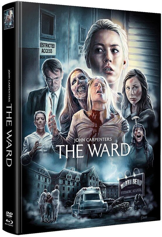 The Ward (2010) Wattiert, Limited Edition, Mediabook, Blu-ray + DVD
