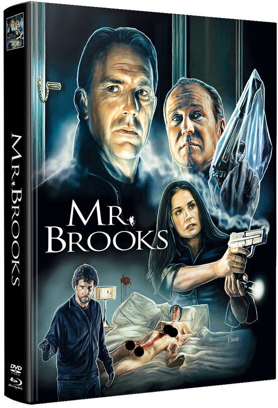 Mr. Brooks (2007) Wattiert, Limited Edition, Mediabook, Blu-ray + DVD