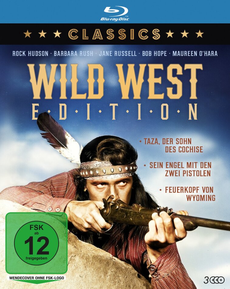 Wild West Edition - Taza, der Sohn des Cochise / Sein Engel mit den zwei Pistolen / Feuerkopf von Wyoming 3 Blu-rays