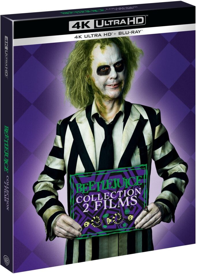 Beetlejuice (1988) / Beetlejuice Beetlejuice (2024) 2 4K Ultra HDs + 2 Blu-ray