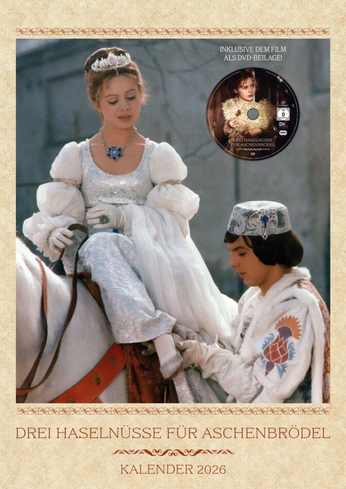Drei Haselnüsse für Aschenbrödel (1973) + Kalender 2026