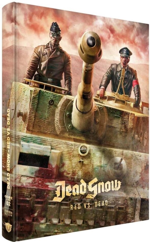 Dead Snow 2 - Red vs. Dead (2014) Cover C, Glanzlack, Limited Collector's Edition, Mediabook, Blu-ray + DVD