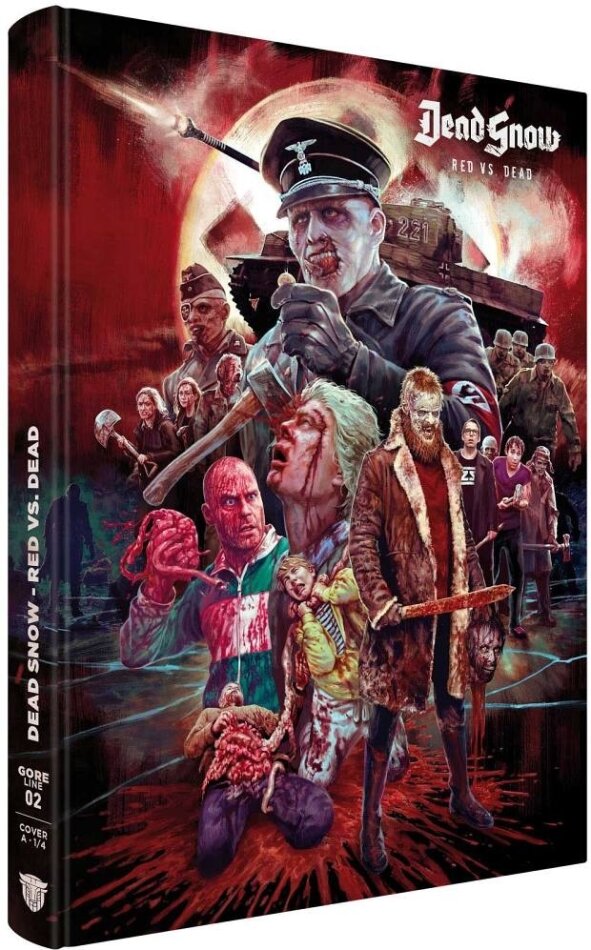 Dead Snow 2 - Red vs. Dead (2014) Cover A, Glanzlack, Limited Collector's Edition, Mediabook, Blu-ray + DVD
