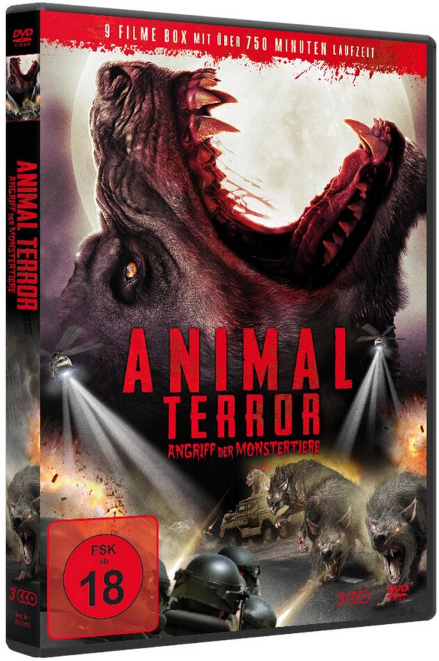 Animal Terror - Angriff der Monstertiere - 9 Filme Box 3 DVDs