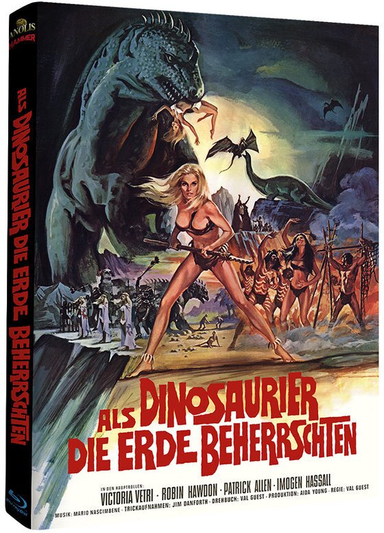 Als die Dinosaurier die Erde beherrschten (1970) Cover B, Hammer Edition, Limited Edition, Mediabook