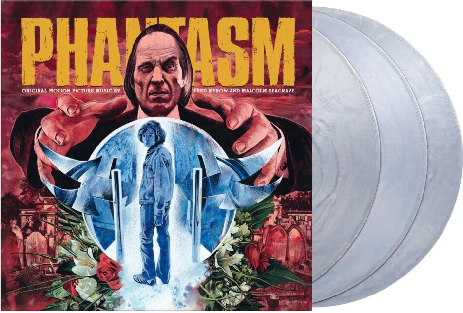 Fred Myrow & Malcolm Seagrave - Phantasm - OST 2025 Reissue, Waxwork, Gatefold, Remastered, Metallic Silver Vinyl, 3 LPs