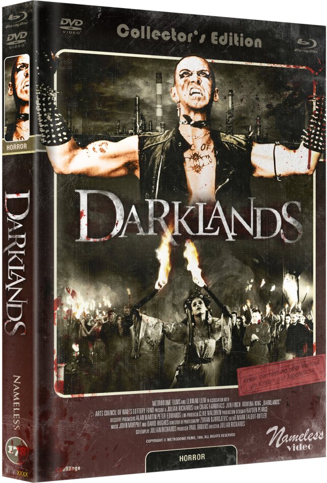 Darklands (1996) Cover C, Limited Collector's Edition, Mediabook, Blu-ray + DVD