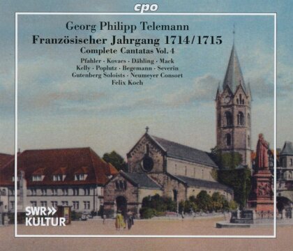 Gutenberg Soloists, Neumeyer Consort, Georg Philipp Telemann (1681-1767), Felix Koch & Agnes Kovacs - Kantaten - Franz&ouml;sischer Jahrgang 1714/1715 - Vol. (2 CD)