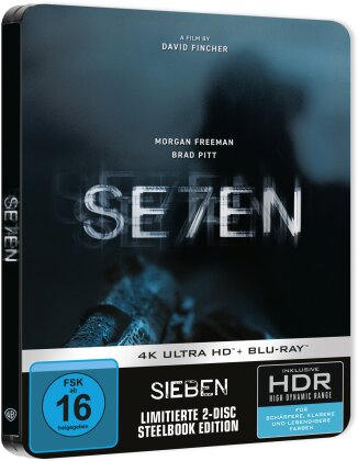 Sieben - Se7en (1995) (Limited Edition, Steelbook, 4K Ultra HD + Blu-ray)