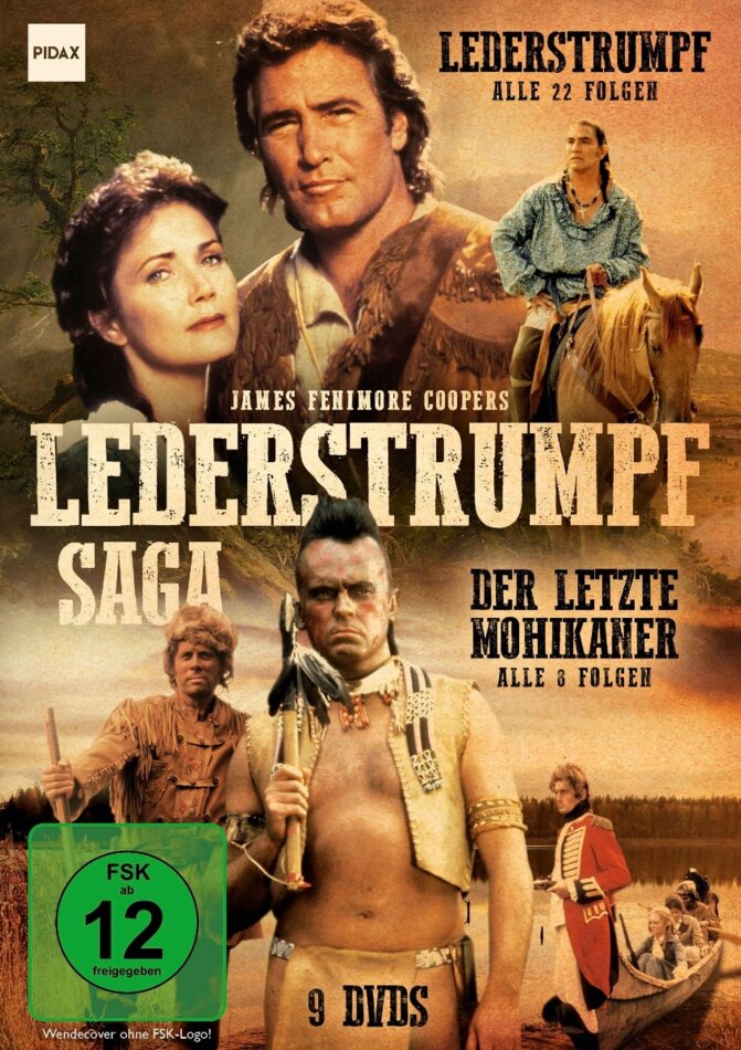 Lederstrumpf-Saga - Lederstrumpf: 22 Episoden & Der letzte Mohikaner 8 Episoden 9 DVDs