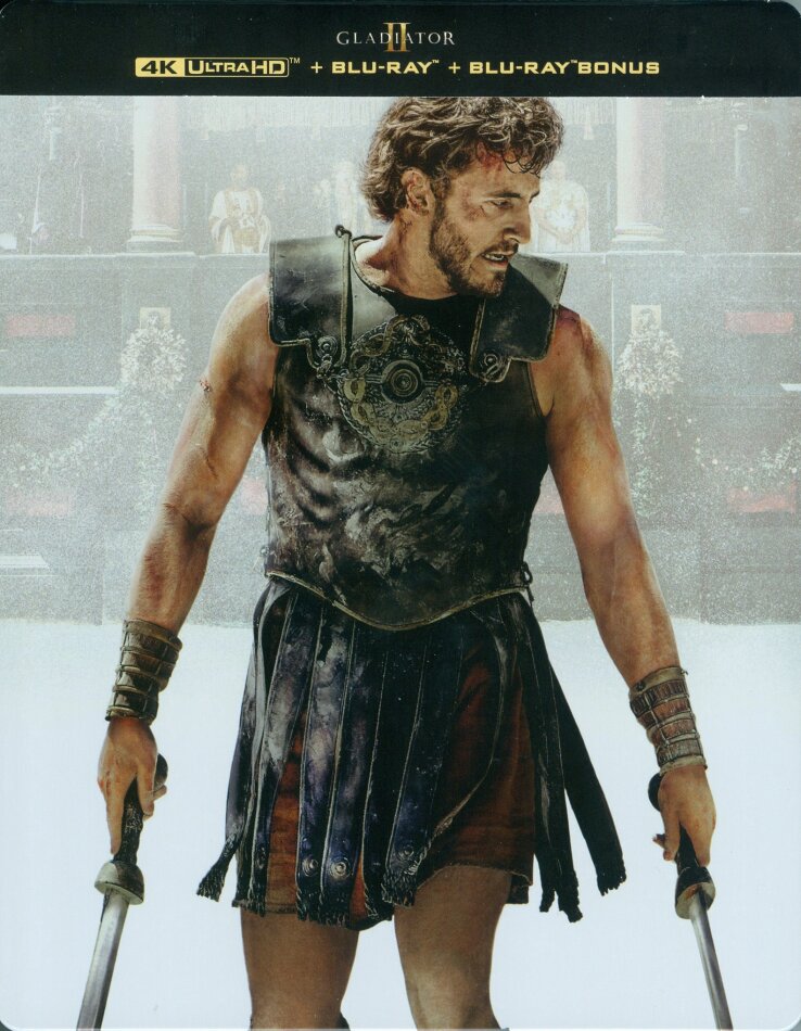 Gladiator 2 (2024) Édition Limitée, Steelbook, 4K Ultra HD + 2 Blu-ray