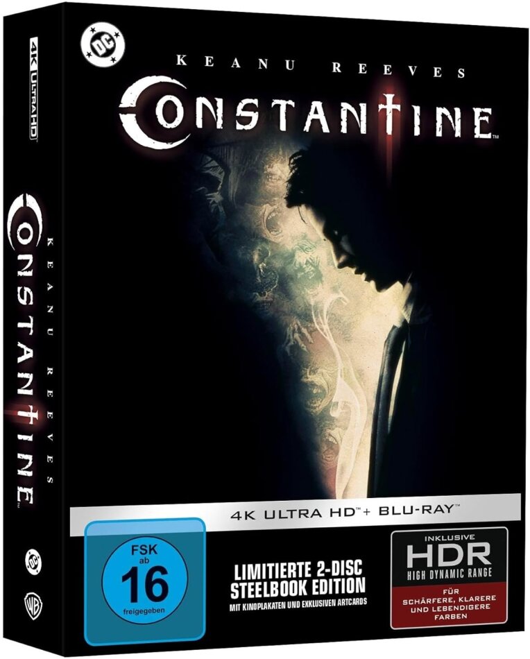 Constantine (2005) Sammleredition, Limited Edition, Steelbook, 4K Ultra HD + Blu-ray