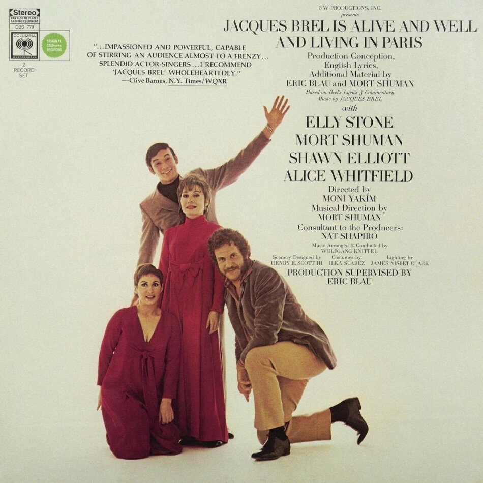 Eric Blau & Mort Shuman - Jacques Brel Is Alive And Well And Living In Paris 2025 Reissue, LP