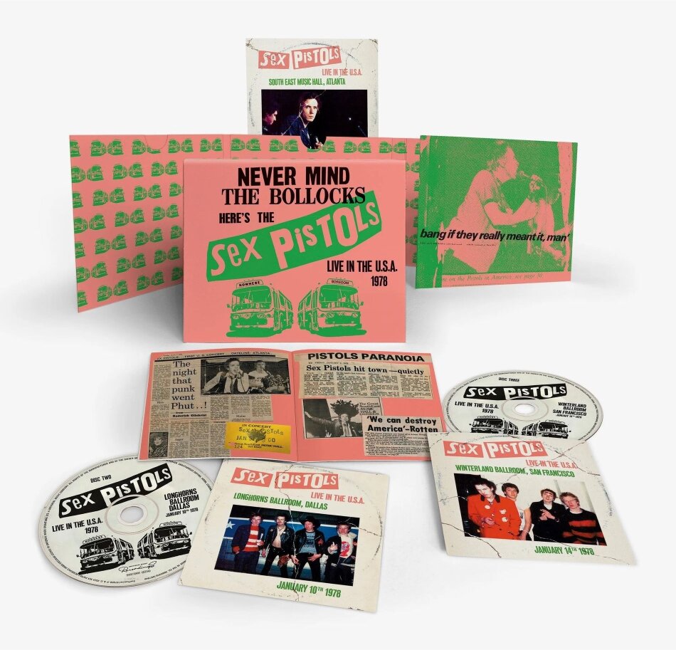 Sex Pistols - Live In The USA 1978 3 CDs