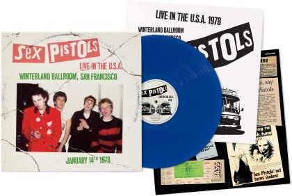 Sex Pistols - Live In The USA 1978 - San Francisco (Blue Vinyl, LP)