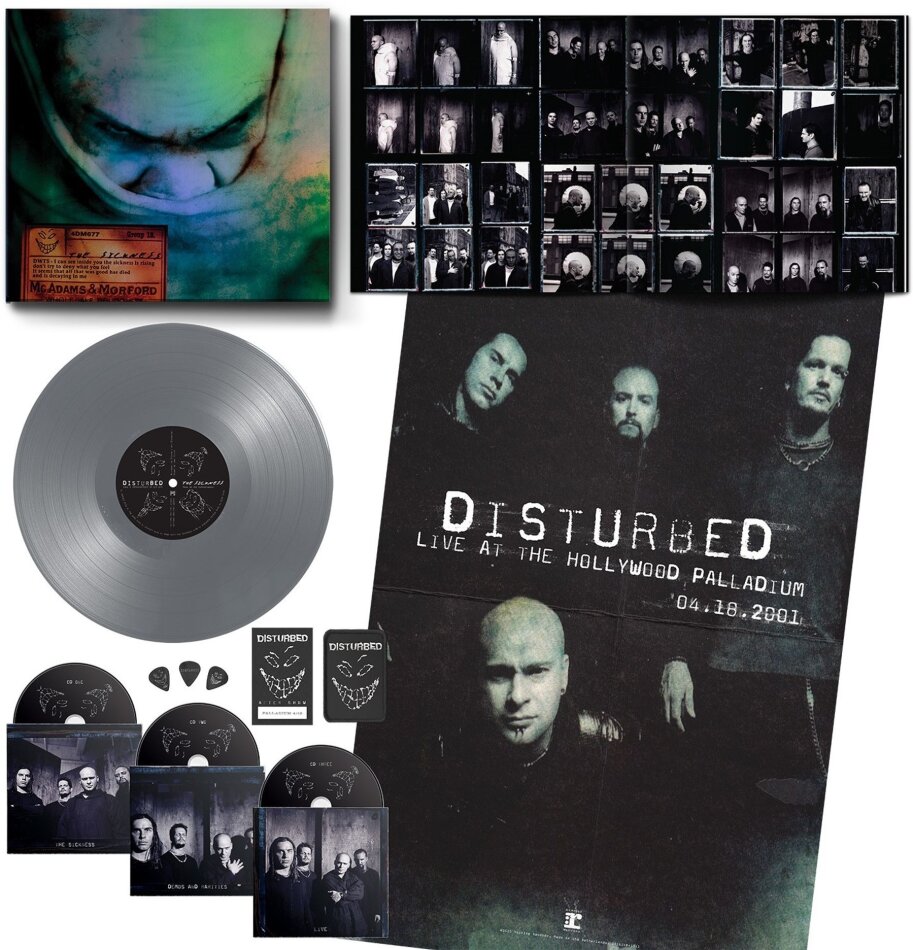 Disturbed - The Sickness 2025 Reissue, Reprise, Limited Boxset, 25th Anniversary Edition, LP + 3 CDs