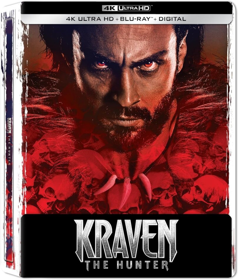Kraven the Hunter (2024) Limited Edition, Steelbook, 4K Ultra HD + Blu-ray