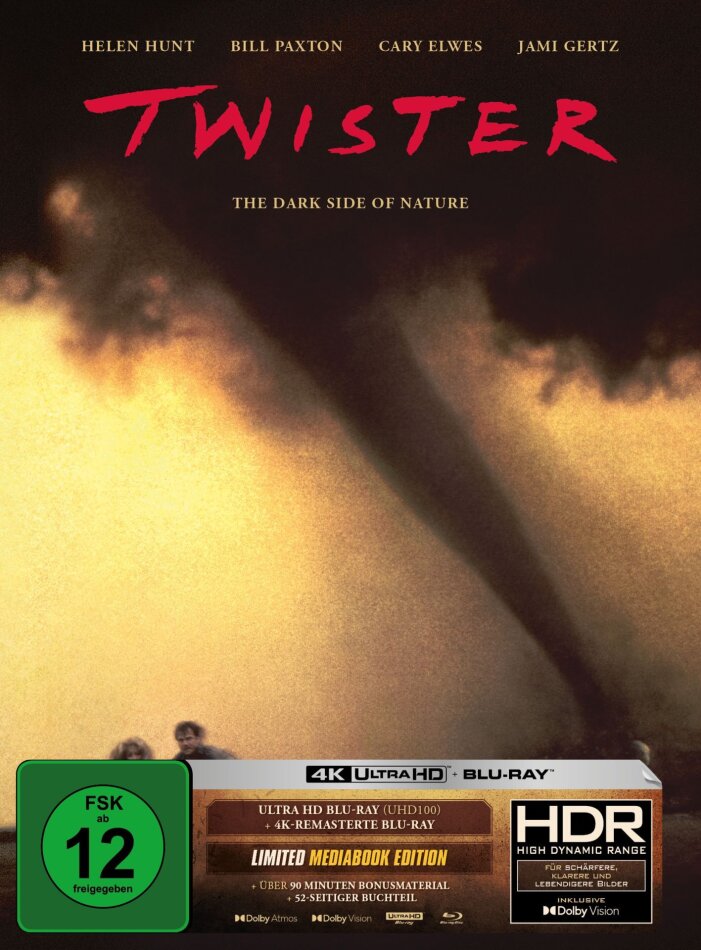 Twister (1996) Limited Edition, Mediabook, 4K Ultra HD + Blu-ray