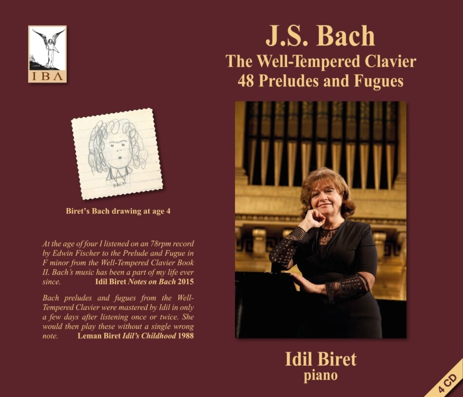 Johann Sebastian Bach (1685-1750) & Idil Biret - The Well-Tempered Klavier - 48 Preludes 4 CDs