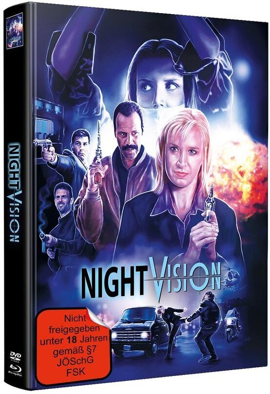 Night Vision (1997) Wattiert, Édition Limitée, Mediabook, Blu-ray + DVD