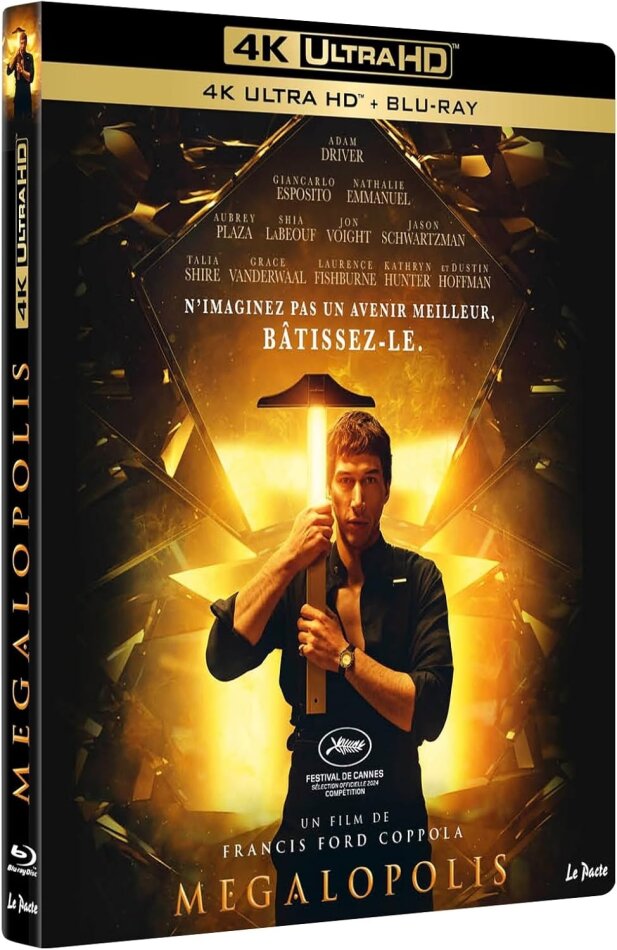 Megalopolis (2024) Limited Edition, Steelbook, 4K Ultra HD + Blu-ray