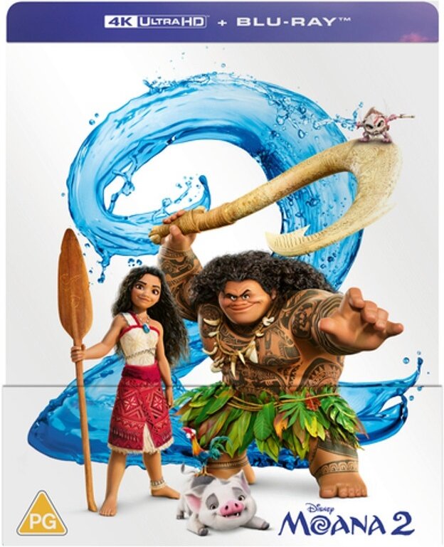 Moana 2 (2024) Limited Edition, Steelbook, 4K Ultra HD + Blu-ray