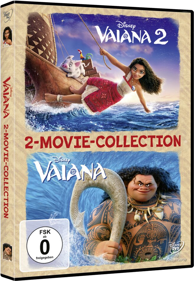 Vaiana (2016) / Vaiana 2 (2024) - 2-Movie-Collection 2 DVDs