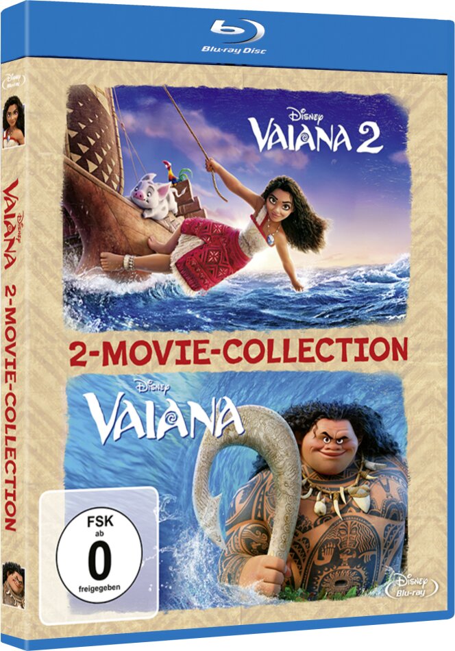 Vaiana (2016) / Vaiana 2 (2024) - 2-Movie-Collection 2 Blu-rays