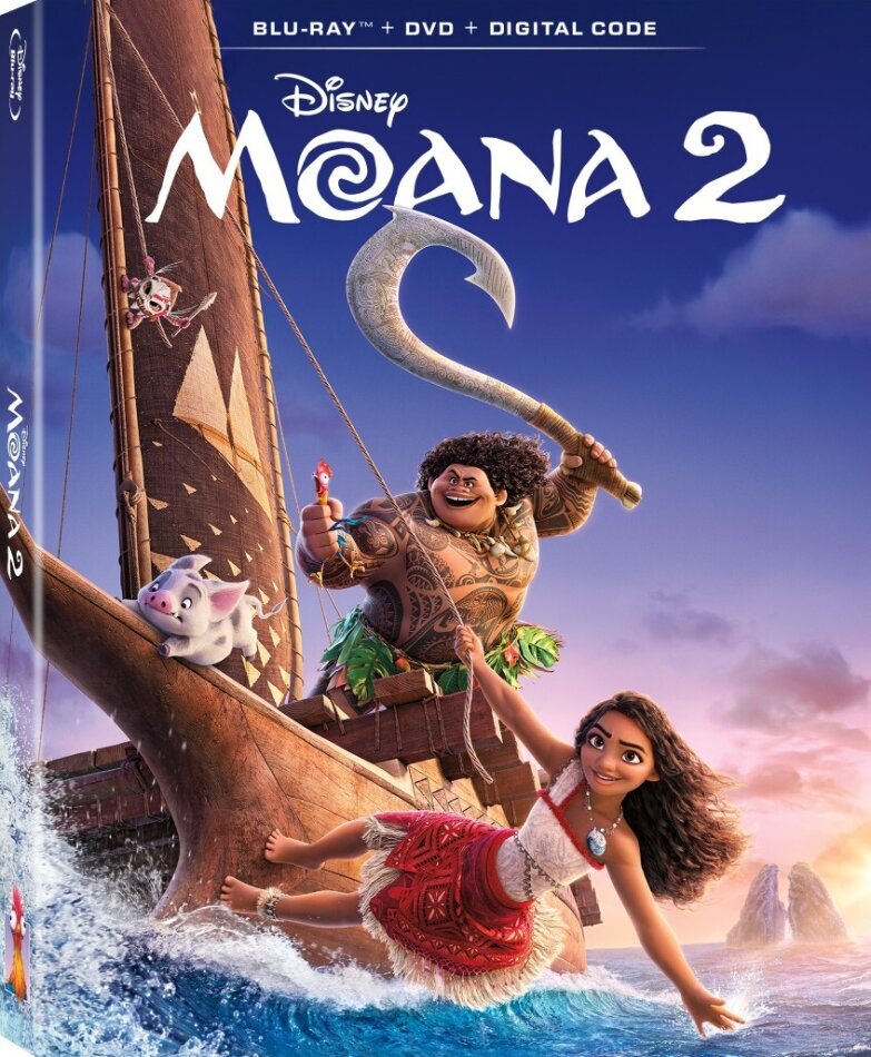 Moana 2 (2024) Blu-ray + DVD