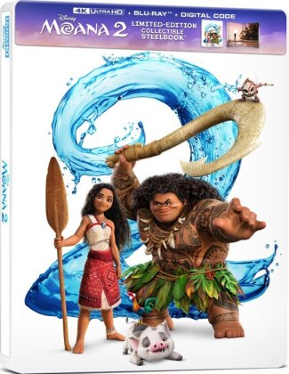 Moana 2 (2024) (Limited Edition, Steelbook, 4K Ultra HD + Blu-ray)