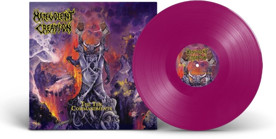 Malevolent Creation - Ten Commandments 2025 Reissue, Agonia Records, Purple Vinyl, LP