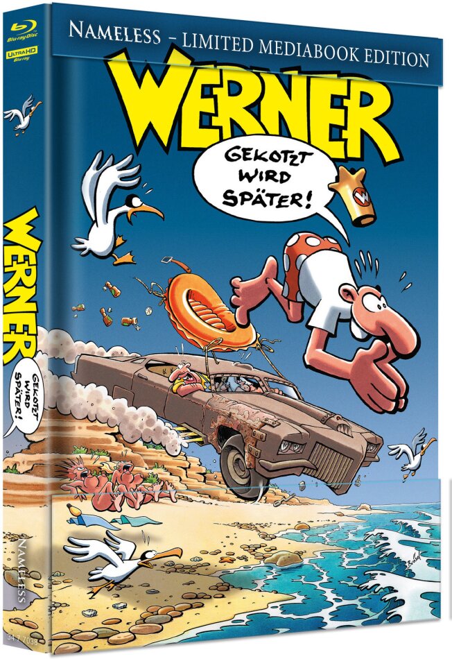 Werner - Gekotzt wird später! (2003) Cover A, Limited Edition, Mediabook, 4K Ultra HD + Blu-ray