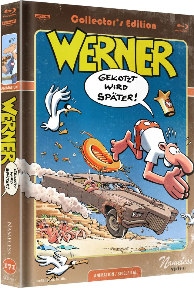 Werner - Gekotzt wird später! (2003) Cover C, Limited Collector's Edition, Mediabook, 4K Ultra HD + Blu-ray