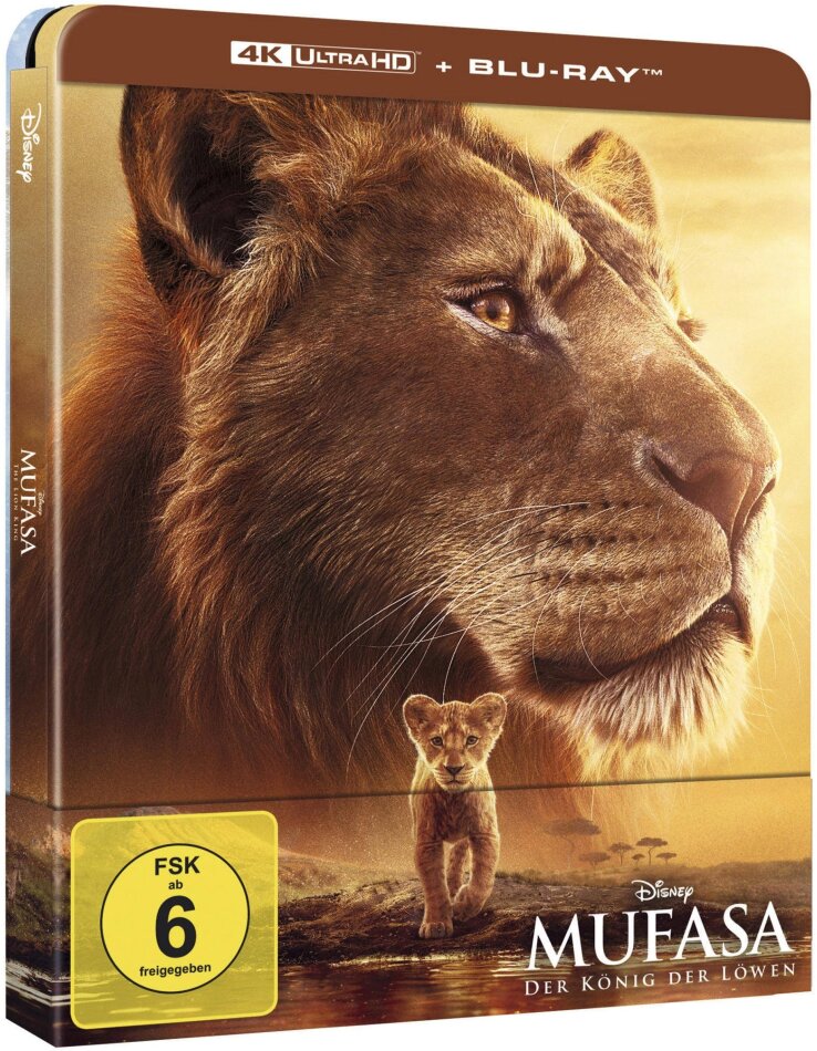 Mufasa: Der König der Löwen (2024) Limited Edition, Steelbook, 4K Ultra HD + Blu-ray