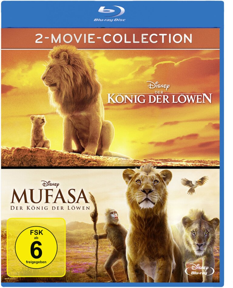 Der König der Löwen (2019) / Mufasa: Der König der Löwen (2024) - 2-Movie-Collection 2 Blu-rays